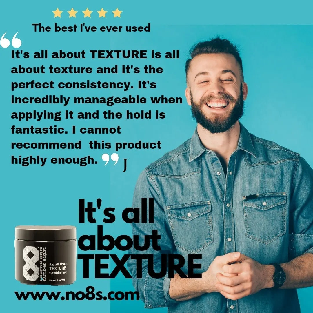it's all about TEXTURE: flexible hold 4 oz / 114 g – numbereight8